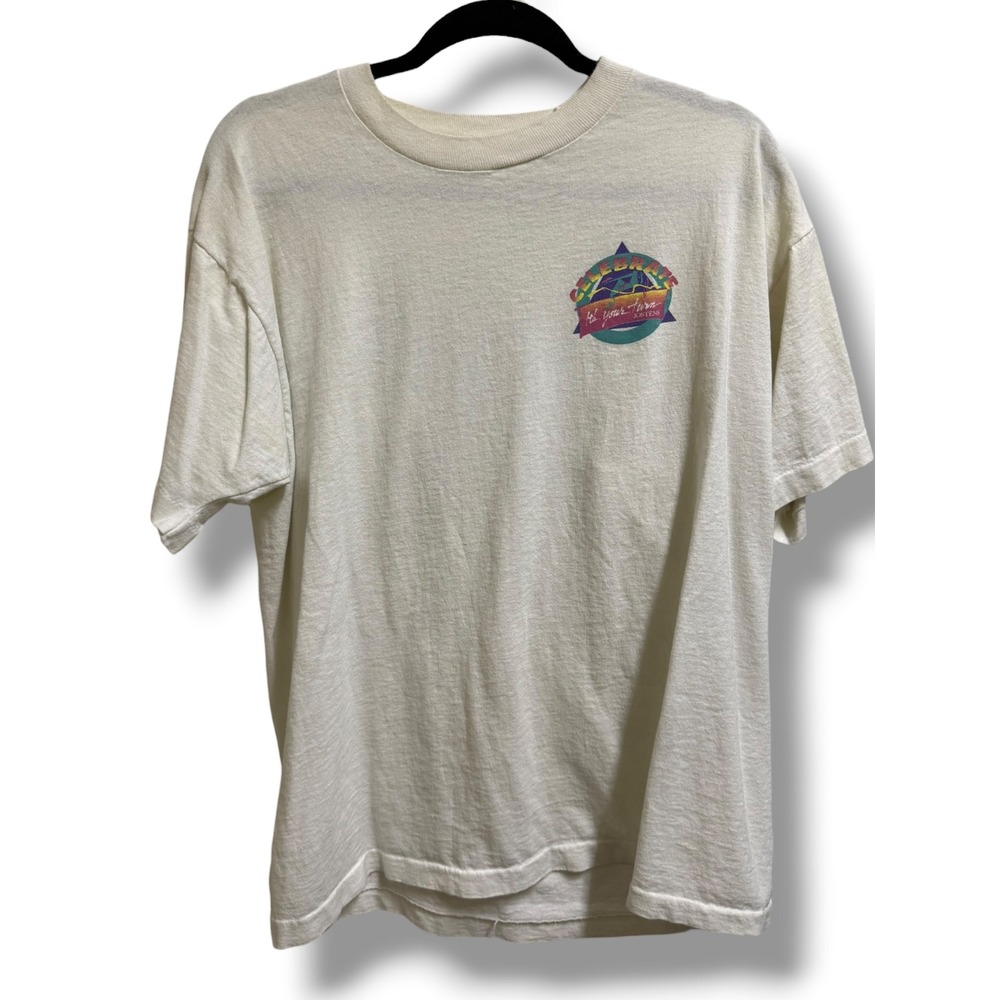 Vintage Jostens Class of 93 Single Stitch Tee Fruit of the Loom XL Made in USA